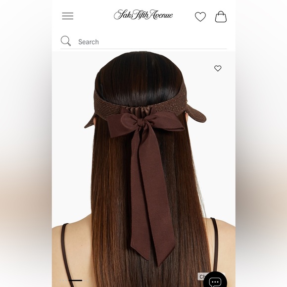 Eugenia Kim Chocolate Brown Straw Visor NWT